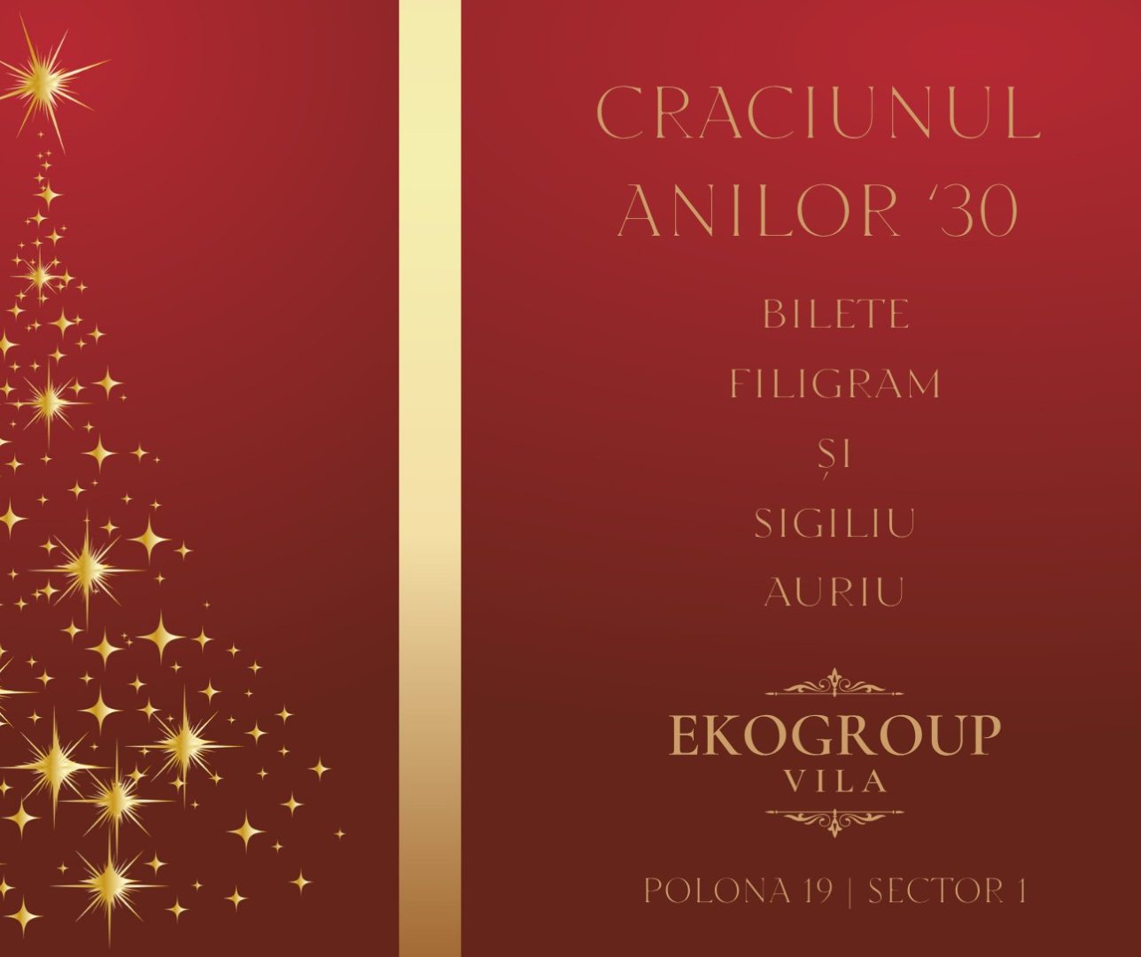 Crăciunul Anilor ’30 la Eko Group Vila: O Experiență de Eleganță Interbelică